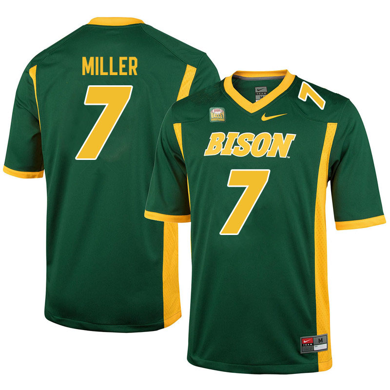 Men #7 Cam Miller North Dakota State Bison College Football Jerseys Sale-Green